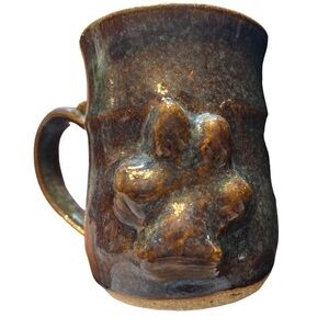 Dog paw studio a stoneware mug